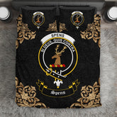 Spens (or Spence) Crest Black Bedding Set